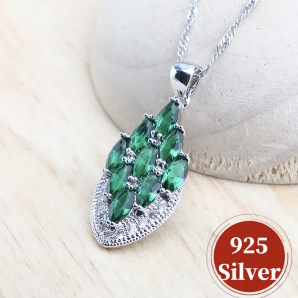 Sterling Silver Wedding Jewelry Set forWomen,Bridal,925STAMPED,any Occasion Gift - Picture 2 of 4